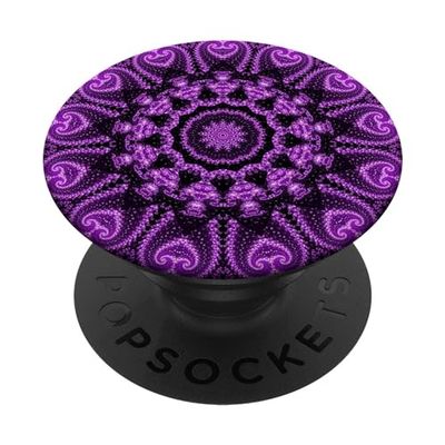 Fire Fit Designs Purple PopSocket Aesthetic Phone Grip with Swappable Top for Phones & Tablets
