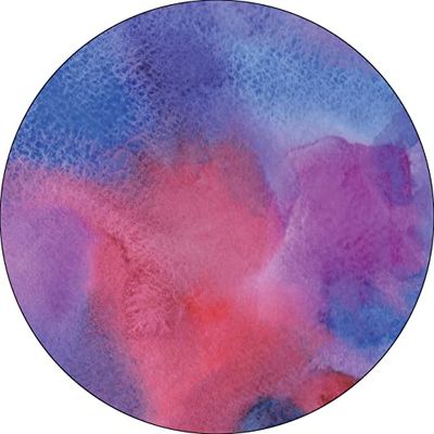 Bonateks, Runt digitalt tryckt musmatta, halkfri undersida, för kontor och hem, diameter: 22 cm