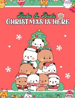 Notebook: Christmas Theme Dudu and Bubu Cute Couple Bear and Panda Cartoon 8.5" x 11" 100 Pages Wide Ruled: Merry Christmas Notebook | Happy New Year