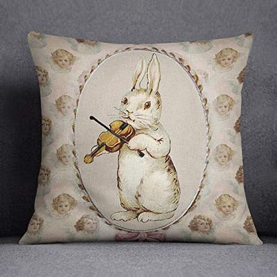 Bonamaison Funda de cojín, Cotton, Multicolor, 45X45