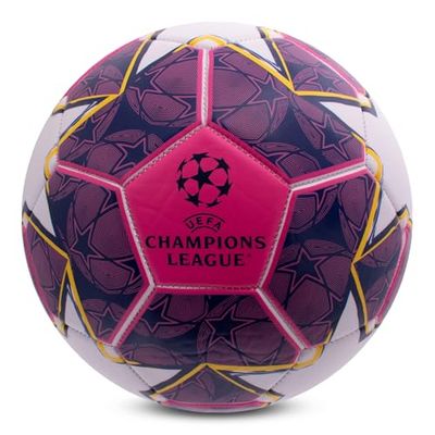 UEFA Champions League Football, Talla 5, Licencia Oficial, Entrenamiento, Partido, mercancía, Coleccionable para niños y Adultos, Gran Idea de Regalo, Morado/Azul