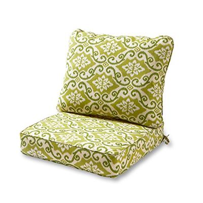 Greendale Home Fashions 2-delige outdoor diep zitkussen set, avocado