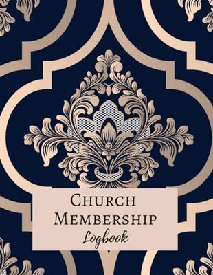 Church Membership Logbook: Alphabetical register and organizer for church memberships details