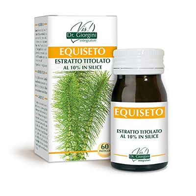Dr Giorgini Integratore Alimentare, Monocomponenti Erbe Equiseto Estratto Titolato al 10% in Silice Pastiglie - 30 g