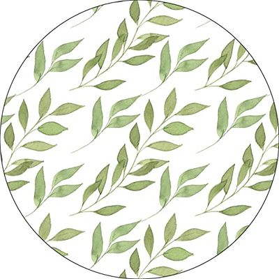Bonateks, Ronde digitaal bedrukte muismat, antislip onderkant, voor kantoor en thuis, diameter: 22 cm