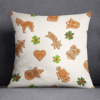 Bonamaison Housse De Coussin Décoratif Et Facile d'entretien, Polyester, Multicolore, 45x45 cm
