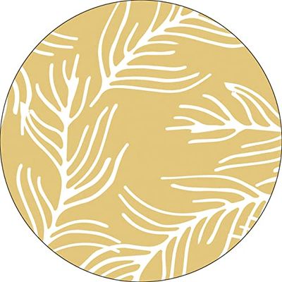 Bonateks, Ronde digitaal bedrukte muismat, antislip onderkant, voor kantoor en thuis, diameter: 22 cm