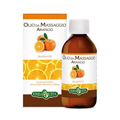 Erba Vita massageolie oranje - 250 ml fles