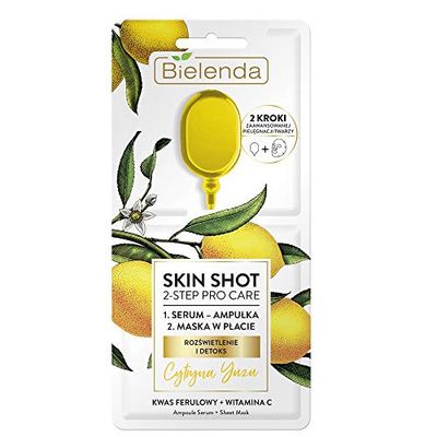 Bielenda Masque Skin Shot dans le lobe de Yuzu Ampoule