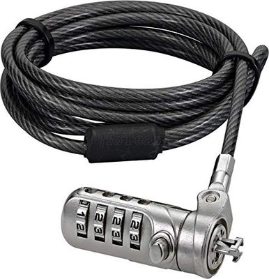 Tech air TALKC03 - Cable antirrobo (Gris, Código, Portátil, Barra en T, Acero, Vinilo)