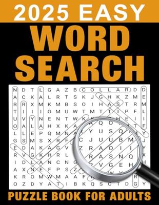 2025 Easy Word Search Puzzle Book For Adults