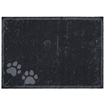 Hanse Home Paws Tapis pour Chien, 100% Polyamide, Anthracite, 100 x 140 cm