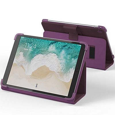 The Snugg B071FTLB9S Thermoplastic Polyurethane Leather Tablet Protective Flip Cover for Apple iPad Pro - Amethyst Purple