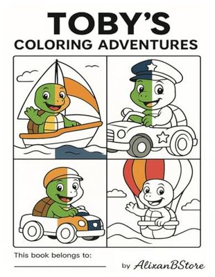 Toby's coloring Adventures: A Coloring Book of Machines