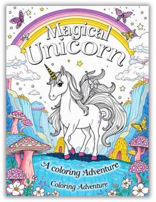 Enchanted Unicorn Realms: A Coloring Journey: 50 Magical Pages to Color and Explore