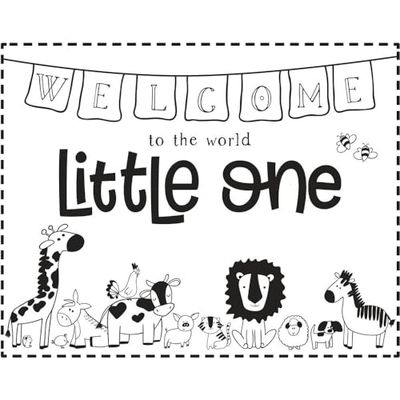 Rayher Timbro Welcome Little One, 10 x 8 cm, Legno, Marrone, 6 x 6 x 2.6 cm