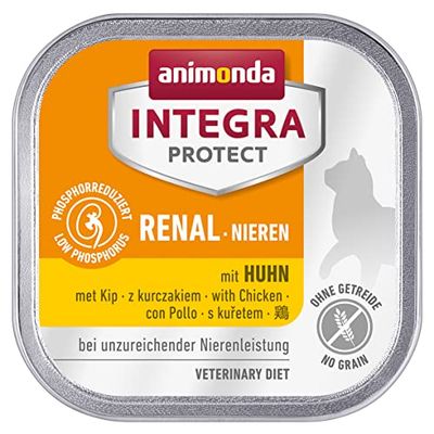 Animonda Integra Protect nierwarmer, katten, nat voer bij niermatige dosering, met kip, 16 x 100 g
