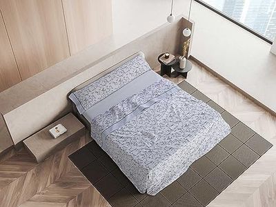 Mantas Mora - Set of combined cotton sheets + pillowcases - 3/4 pieces - 144 thread count - interseason pattern - Model M89