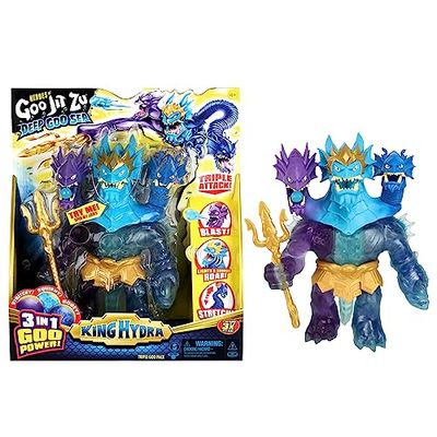 Goo JIT tot helden – Deep Goo Sea King Hydra figuur met 3-in-1 drievoudige aanval van de Goo Power – geeft ook gevechtsound en licht uit