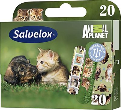 Salvelox ® | Animal Planet | Flexible, Durable, Breathable and Water and Dirt Resistant | 20 Pack