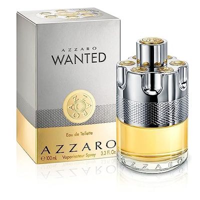 Azzaro Wanted, Eau de Toilette pour Homme en Spray Vaporisateur, Parfum Boisé Epicé, 100 ml