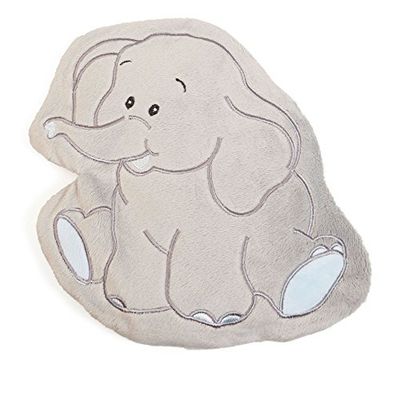 GRÜNSPECHT Warmzoo Olifant, druivenpit-warmtekussen met wasbare overtrek, voor kinderen, warm knuffeldier bij buikpijn en verkoudheid, 120-V1