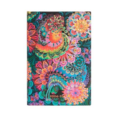 Paperblanks Agendas 13 Mois 2025, Clair de Lune, Mini, Horizontal, Fermeture Élastique