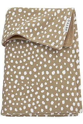 Meyco Baby babydeken groot - Cheetah Velvet Taupe - 100 x 150 cm - enkele verpakking