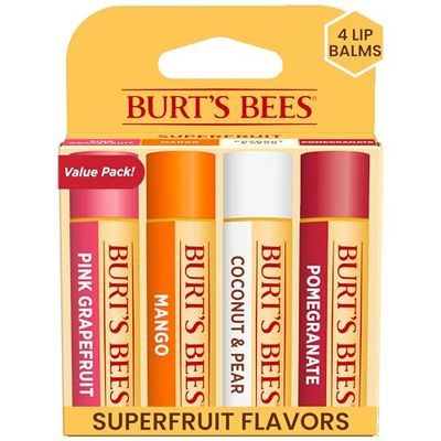 Burt's bees 2578 100% natural lips balm, 4 pieces