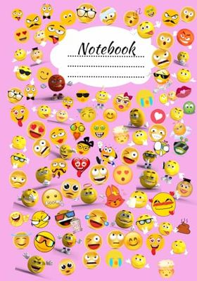 Colorful Emoji Composition Notebook: For Student, Teens and Everybody I 120 pages
