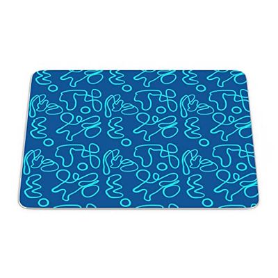 Bonamaison, Tapis de Souris Rectangle Imprimé Numériquement, Fond Antidérapant, pour Bureau et Maison, Taille: 22x18cm