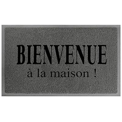 Tapis déco - 1740411, Zerbino in PVC, Grigio/Nero (grau/schwarz), 75 x 45 x 75 cm