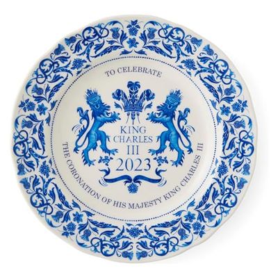Portmeirion Home & Gifts Plate, Blue & White, 23cm