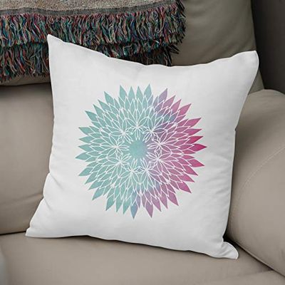 BonaMaison Fundas para Cojínes, Funda de Almohada para Sofá Coche Silla Oficina Cama Decorativa Moderna Decoración del Hogar, 43x43 Cm - Diseñado y Fabricado en Turquía