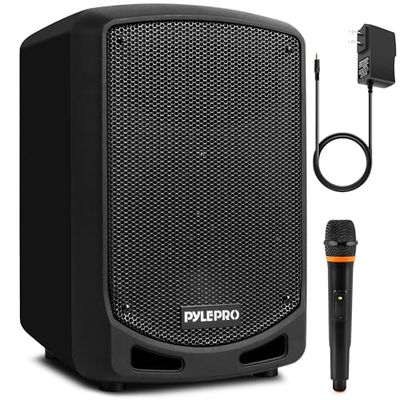 Pyle Cassa Bluetooth Portatile, Potente 600 Watt, Karaoke Speaker, Microfono Wireless, Registrazione Audio, Batteria, Altoparlante Bluetooth USB/SD