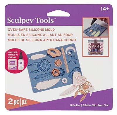 Sculpey APM-63 flexibel push-form för boho chic