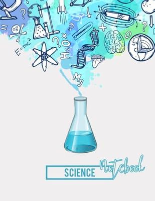 Science Notebook: College Lined 112 pages 8.5x11 "Blue"