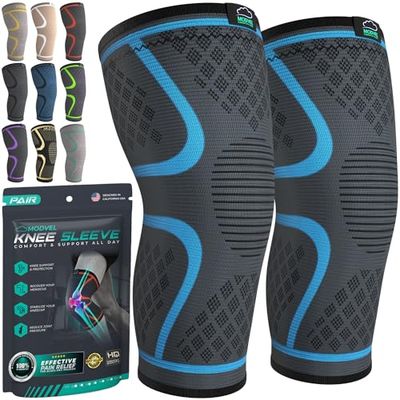 MODVEL medische kniebandageset voor mannen en vrouwen, ademende kniebandage, maat M
