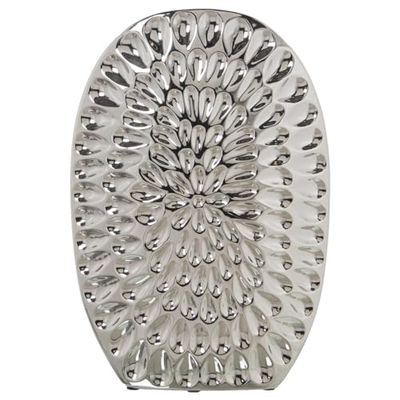 Alexandra House Living Vase argenté en céramique 10 x 26 x 36 cm