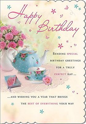 Traditionele verjaardagskaart Verjaardag - 7 x 5 inch - Piccadilly Greetings