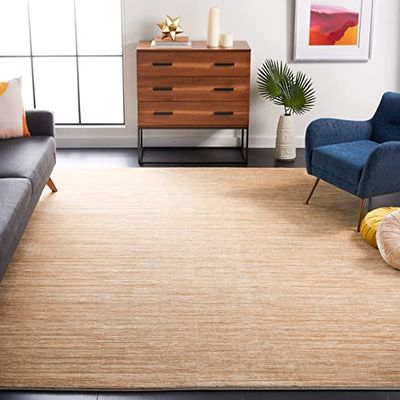 Safavieh Tapis Moderne pour Salon, Salle à Manger, Chambre à Coucher - Vision Collection, Tapis à Poil Court, Beige, 244 x 305 cm