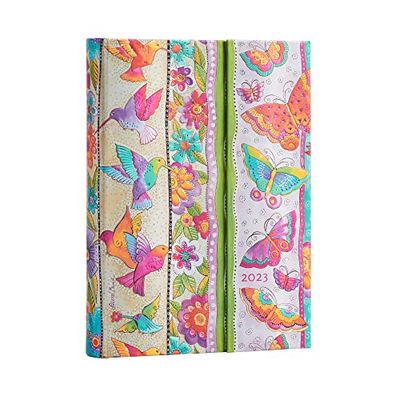 Paperblanks 12 Month Planners 2023 Hummingbirds & Flutterbyes | Day-at-a-Time | Midi (130 × 180 mm)