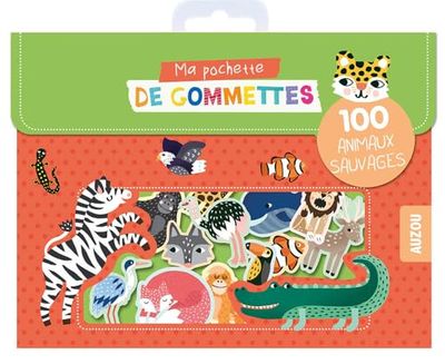 MA POCHETTE DE GOMMETTES - 100 ANIMAUX SAUVAGES