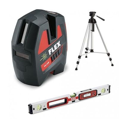 FLEX ELECTROPORTATIF MACH NAA10344 laserset groen kruis ALC 3/1-G + statief + niveau ADL 60-P FLEX-497282