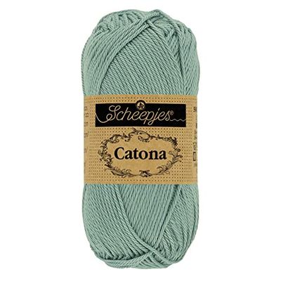 Scheepjes - Scheepjes Catona 528 Silver Blue Yarn - 1x10g