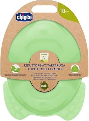 Réducteur de siège de toilette rigide en forme de tortue, pot pour enfants, siège ergonomique avec dossier confortable et système de bavettes, s'adapte à la plupart des toilettes, vert, 18 Mois+