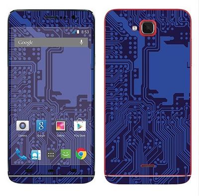 Royal väggtatuering RS. 97406 självhäftande för Wiko Slide med motiv kort ELECTRONIQUE