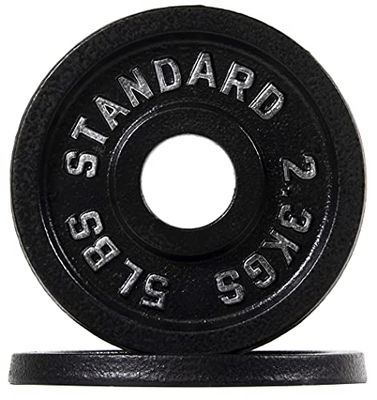 BalanceFrom Gietijzeren Olympische 2-inch halterplaat, paar