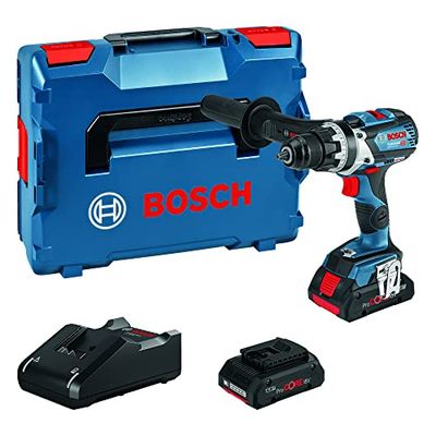 Bosch Professional 18 V System accu-schroefboormachine GSR 18V-110 C (max. Koppel: 110 Nm, max. Schroeven-Ø: 12 mm, incl. 2x4.0 Ah ProCore accu, oplader GAL 18V-40, in L-BOXX)