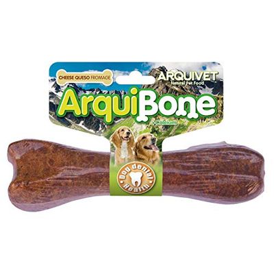 Arquivet - Arquibone Queso 20 cm - Hueso Grande para Perros - Snack Natural para Perros - Hueso para Masticar - Alimento complementario para Perros, 12.5 cm - 95 g